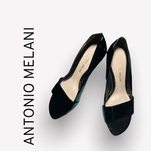 ANTONIO MELANI BLACK SIZE 6 HEELS/ SHOES